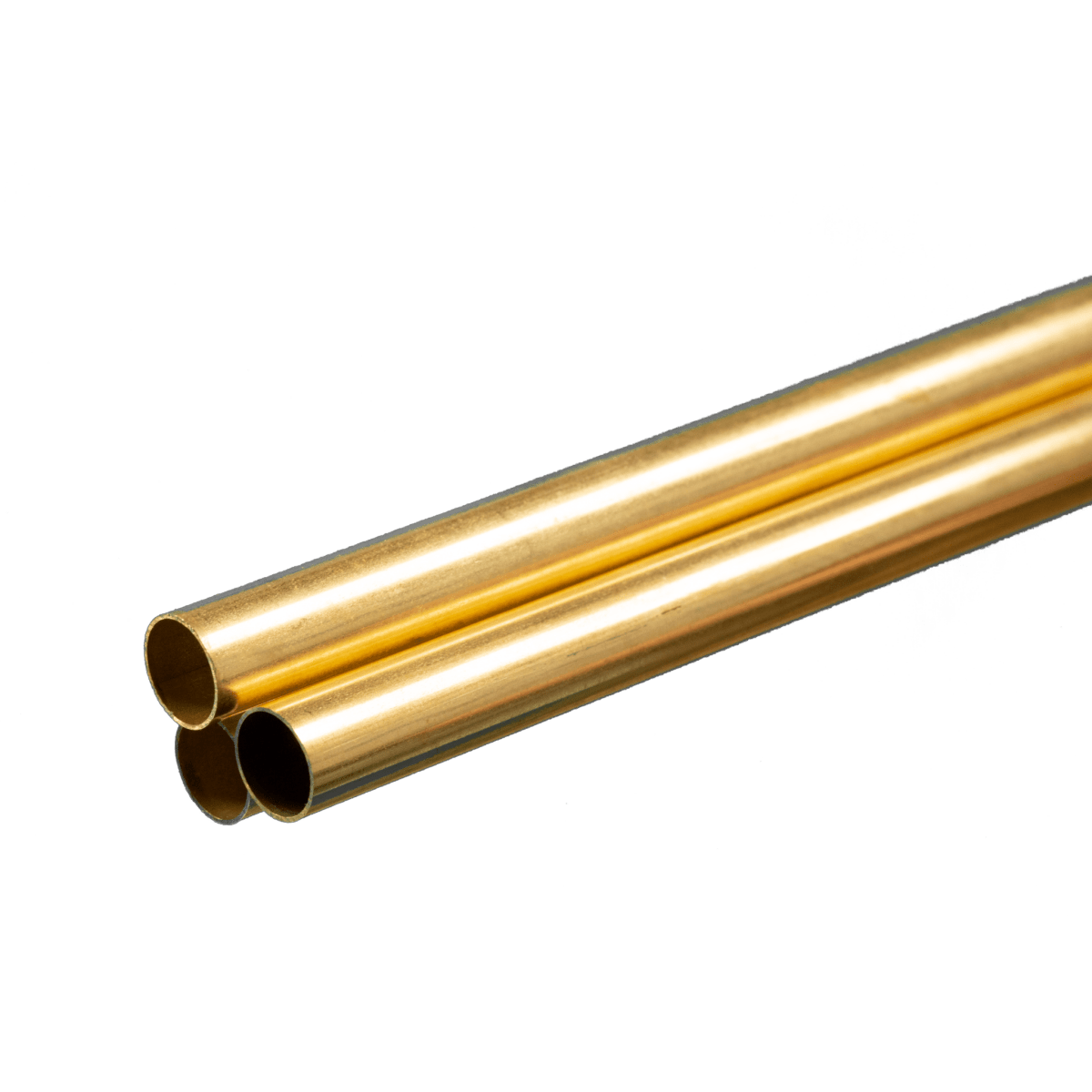 K&S 1153 Round Brass Tube 3/8" OD x 0.014" Wall x 36" Long (3 Pieces) - Oakville Model Trains Depot