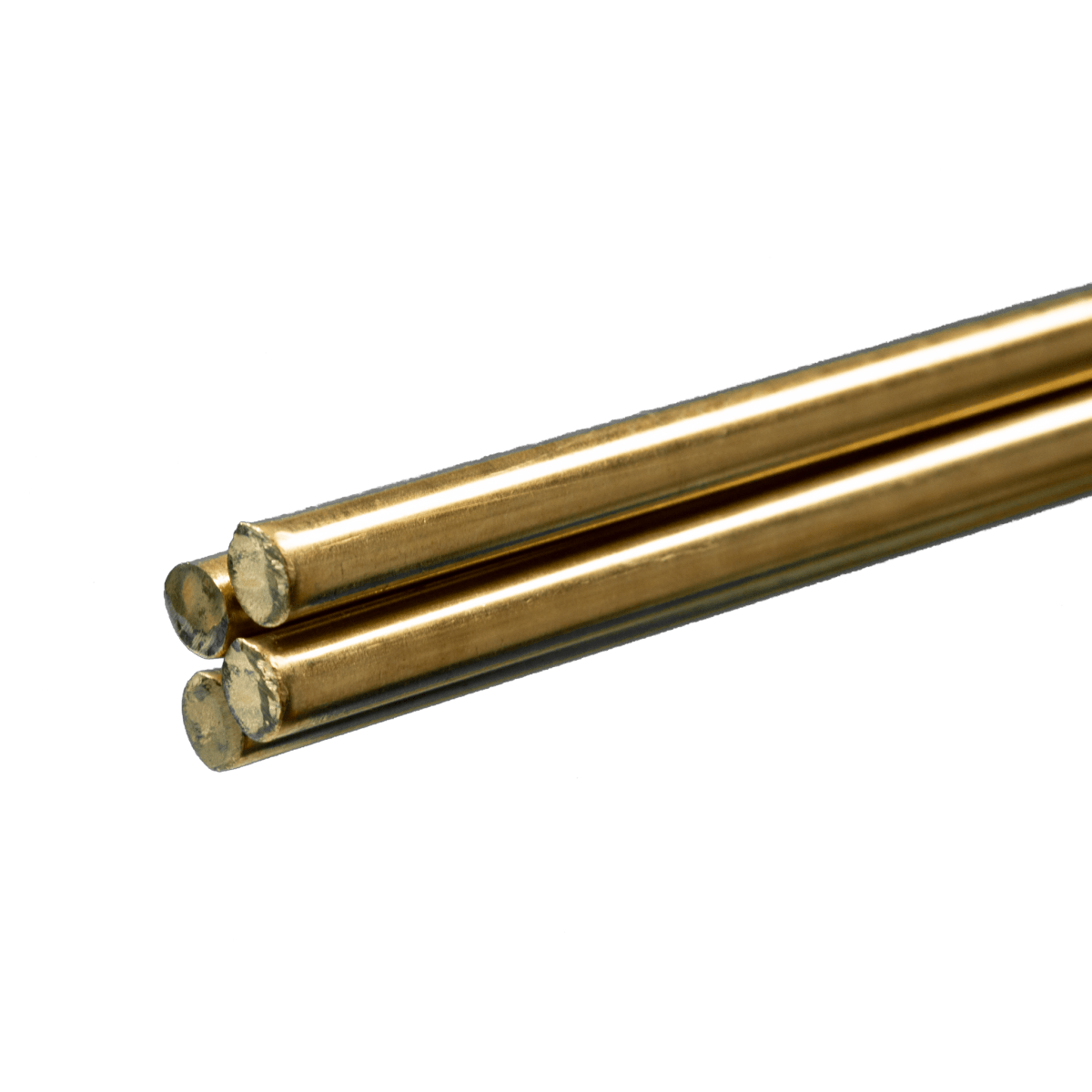 K&S 1165 Round Brass Rod 1/4" OD x 36" Long (4 Pieces) - Oakville Model Trains Depot