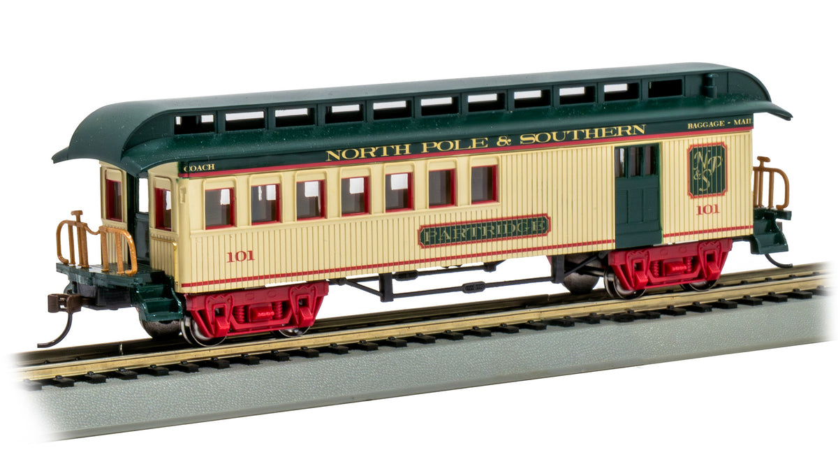 Bachmann 15209 HO Scale Old-Time Combine (1860-1880 Era) - North Pole & Southern "Partridge"