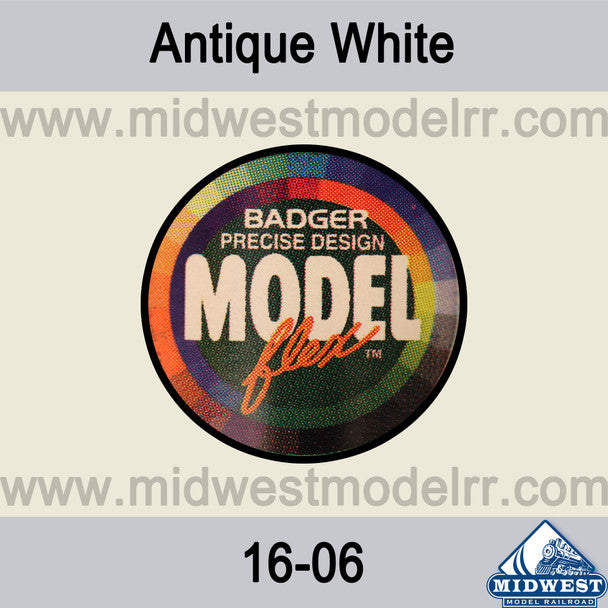 Badger 1606 Modelflex Antique White Acrylic Paint 1 oz