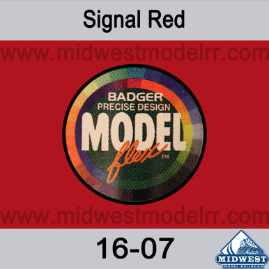Badger 1607 Modelflex Signal Red Acrylic Paint 1 oz