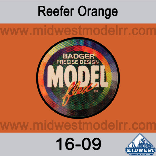 Badger 1609 Modelflex Reefer Orange Acrylic Paint 1 oz