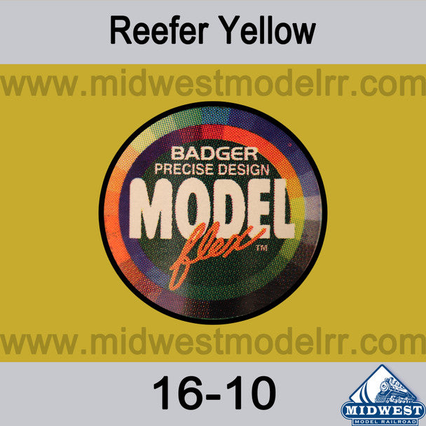 Badger 1610 Modelflex Reefer Yellow Acrylic Paint 1 oz