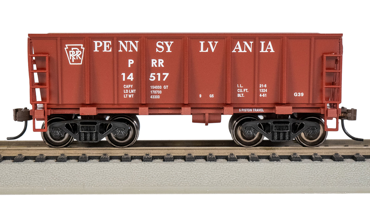 Bachmann 18605 HO Scale Ore Car - Pennsylvania Railroad PRR (Tuscan Red) 14517 - Oakville Model Trains Depot
