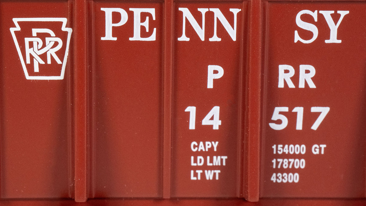 Bachmann 18605 HO Scale Ore Car - Pennsylvania Railroad PRR (Tuscan Red) 14517 - Oakville Model Trains Depot