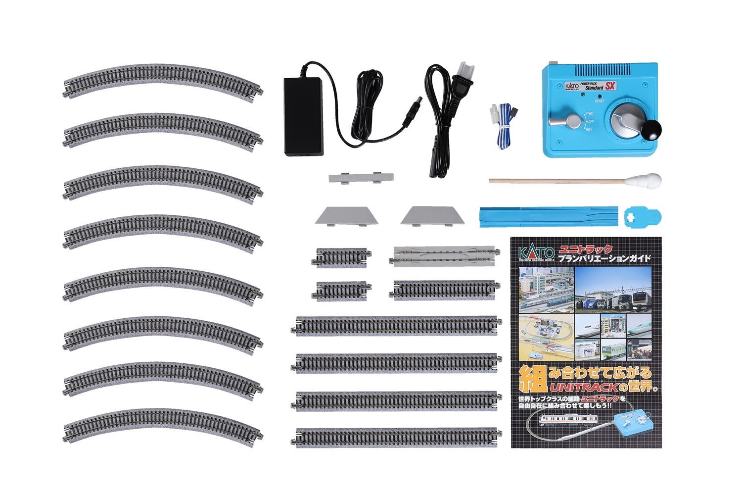 KATO Basic Oval Track Set 20-852 Nゲージ KATO 20-852 N Scale Unitrack M1 Basic Oval Track Set with Power Pack