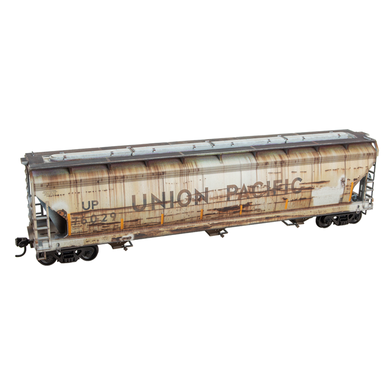 Micro-Trains 2000 10003 HO scale Union Pacific Weathered 3-Bay Covered Hopper Kit