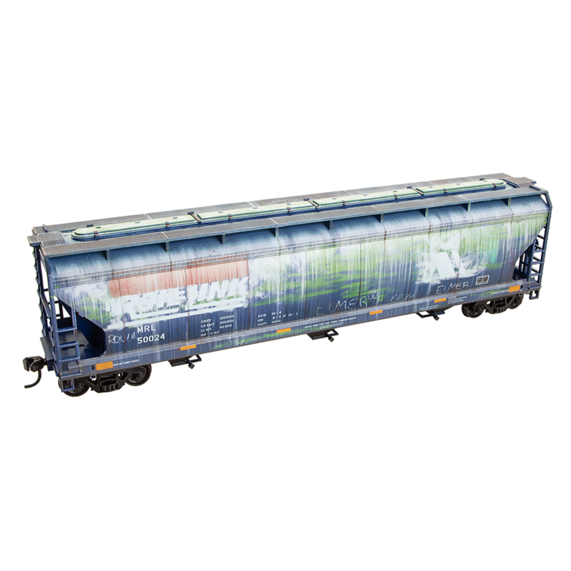 Micro-Trains 2000 10006 HO scale Montana Rail Link Weathered 3-Bay Covered Hopper Kit #50024