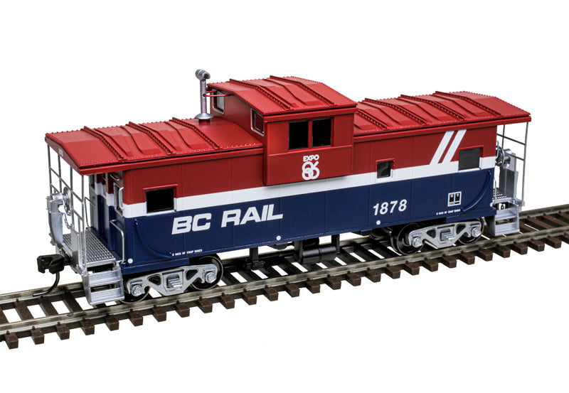 Atlas HO Scale Master Extended Vision Caboose BC Rail Red White Blue