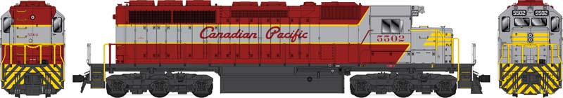 Bowser 24930 HO Scale GMD SD40 (DCC/Sound) — CP Grey/Maroon Small Rear Numbers #5504