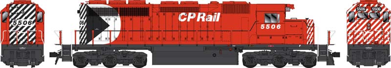Bowser 24939 HO Scale GMD SD40 (DC) — CP Rail 5" Stripes Large Multimark #5506