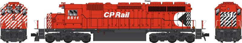 Bowser 24946 HO Scale GMD SD40 (DCC/Sound) — CP Rail 5" Experimental Scheme #5539