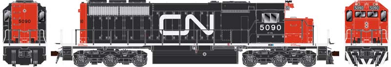 Bowser 24972 HO Scale GMD SD40 (DCC/Sound) — CN Noodle Non-Dynamic #5097