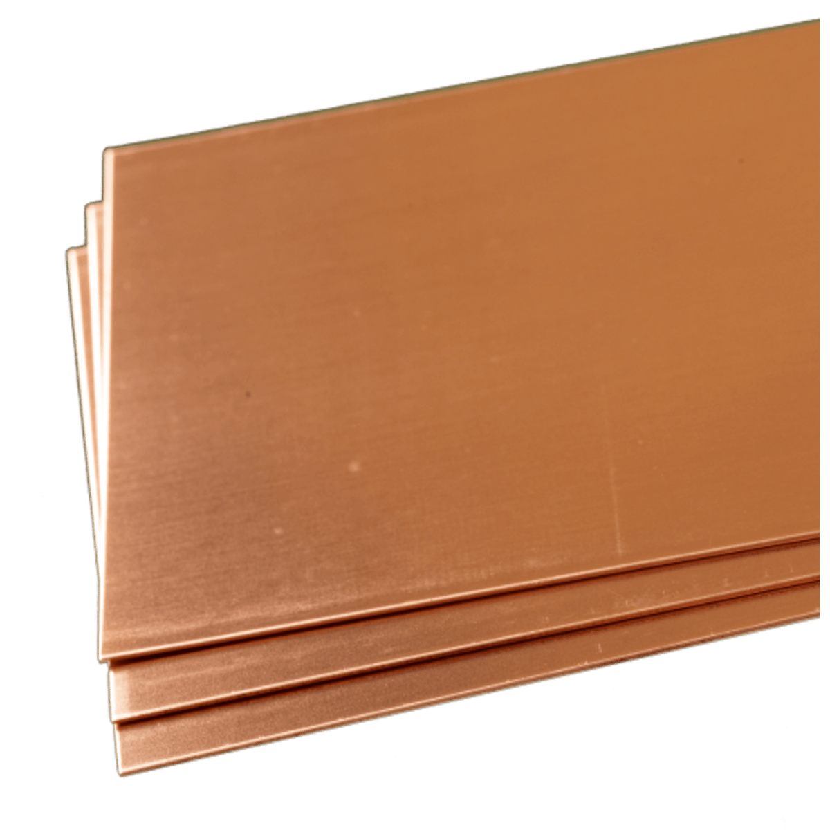 K&S 277 Copper Sheet 0.016" Thick x 4" Wide x 10" Long (3 Pieces) - Oakville Model Trains Depot