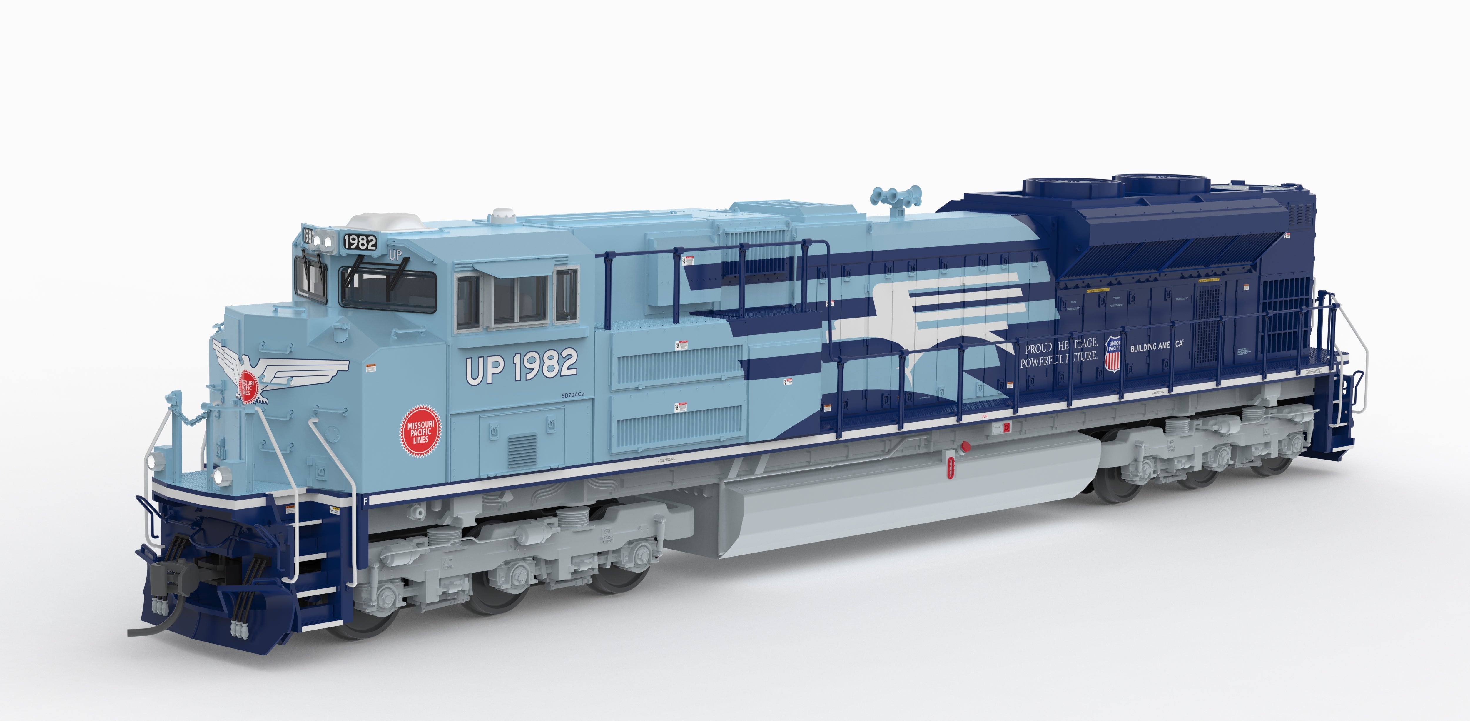 Broadway Limited Imports 10439 HO EMD SD70ACe Union Pacific 1982 Heritage - main view