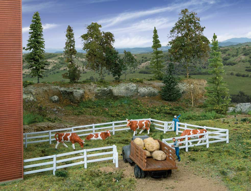 Walthers SceneMaster 4202 HO Scale 3-Rail Farm Fence