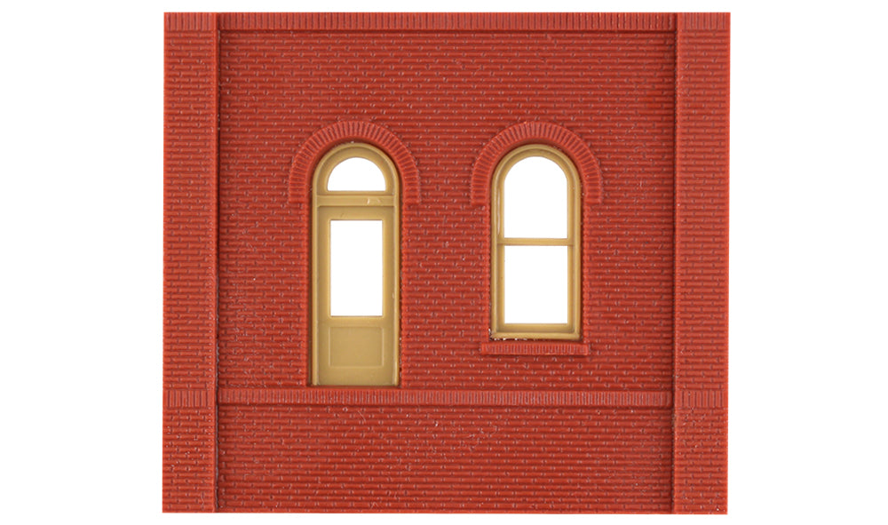DPM 30105 HO Scale Modular Building System Dock Level Arched Entry Wall Section