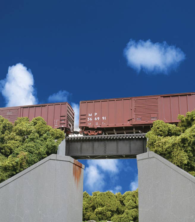 Walthers Cornerstone 4509 HO Scale 30' Single Track Railroad Deck Girder Bridge - Low Level Kit - 4-1/8 x 1-3/8 x 1-1/8" 10.4 x 3.4 x 2.8cm