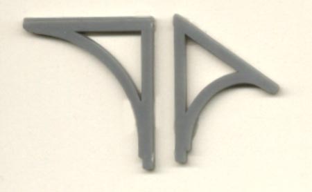 Grandt Line 3516 O Scale Eave & Gable Brace - pkg(16)