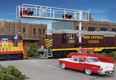 Walthers SceneMaster 4330 HO Scale Cantilever Grade Crossing Signal Two-Lane
