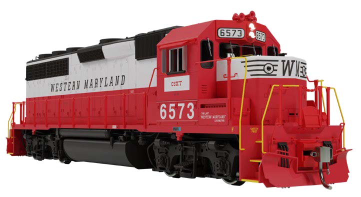 Rapido HO EMD GP40 Western Maryland WM Patch #6573