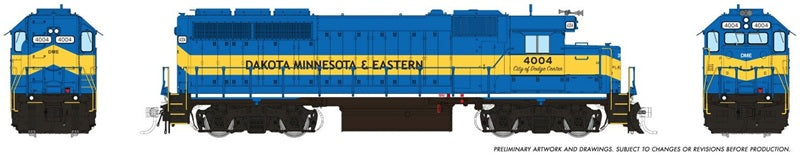 Rapido HO EMD GP40 DM&E #4004 City of Dodge Center DCC Sound