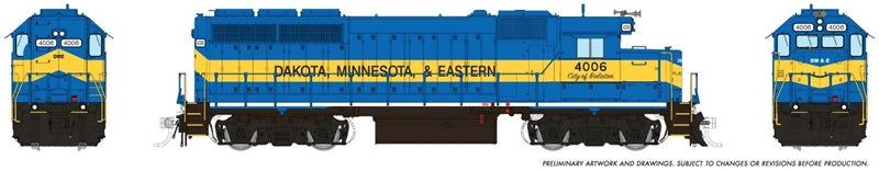 Rapido HO EMD GP40 DM&E #4006 City of Balaton DCC Sound