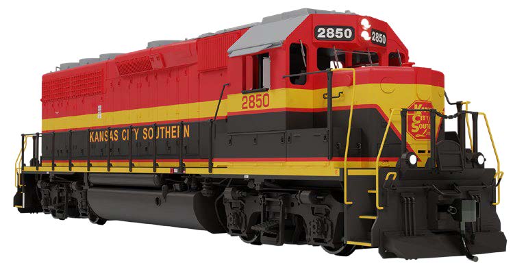 Rapido HO EMD GP40 Kansas City Southern #2850 Southern Belle DCC Sound