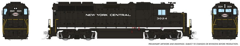 Rapido HO EMD GP40 New York Central #3024