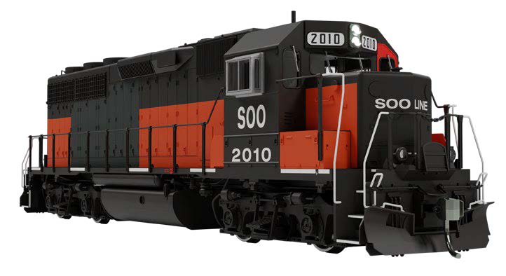 Rapido HO EMD GP40 SOO Line #2010 Bandit