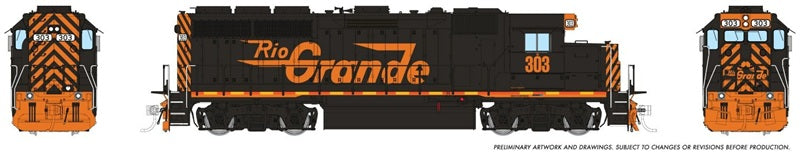Rapido HO EMD GP40 Wheeling & Lake Erie #303