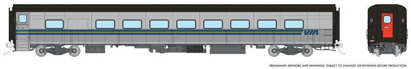 Rapido HO Tempo Snack Coach — VIA Rail #353