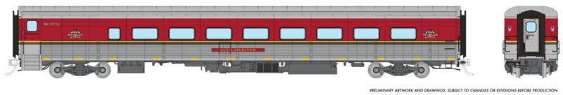 Rapido HO Tempo Club Car — Algoma Central #5712 Goulais River