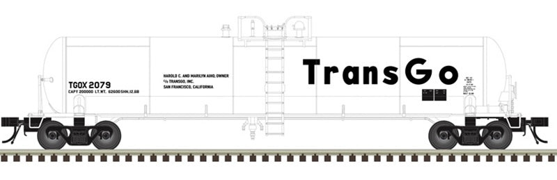Atlas HO 20,700-gallon tank car TransGo TGOX 2079