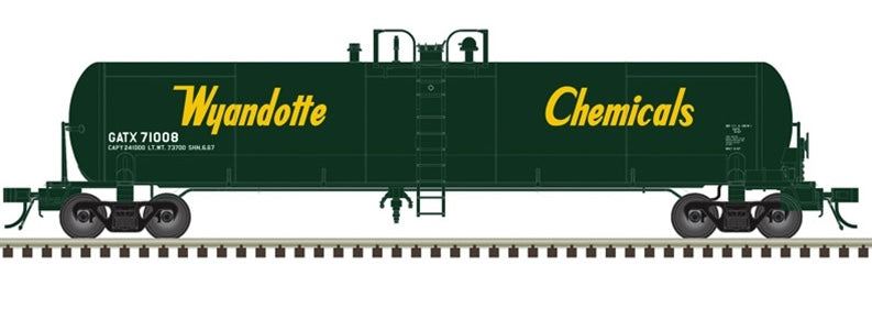 Atlas HO 20,700-gallon tank car Wyandotte GATX 71202
