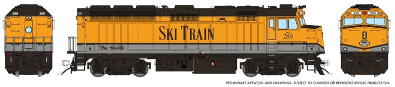 Rapido HO F40PH Denver Ski Train #289 DCC Sound