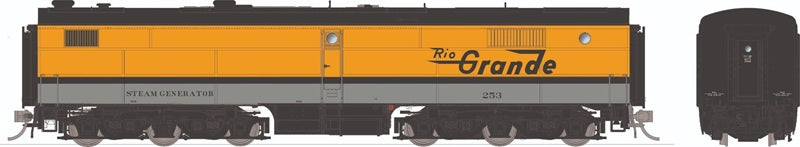 Rapido HO PB Steam Generator Rio Grande #253 Large Logo Alco