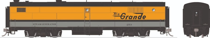 Rapido HO PB Steam Generator Rio Grande #253 Large Logo Blomberg