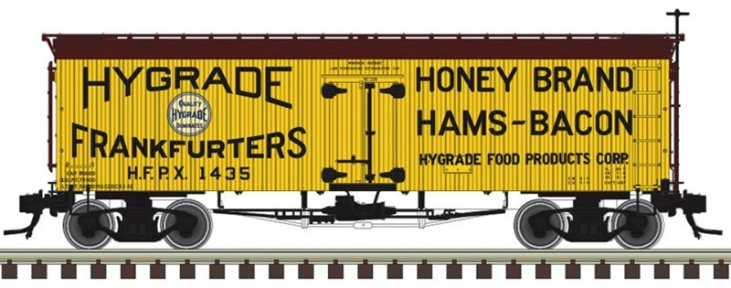 Atlas HO 36 foot wood reefer Hygrade Food Products 1435