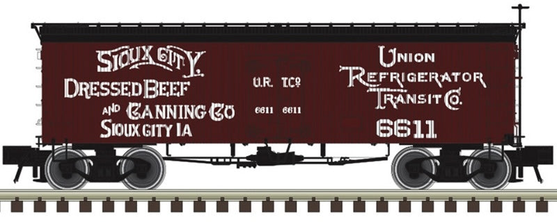 Atlas HO 36 foot wood reefer Sioux City Dressed Beef 6611