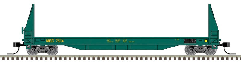 Atlas 50007474 N 50ft SIECO pulpwood flat car Maine Central 7606