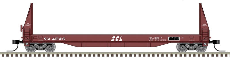 Atlas 50007476 N 50ft SIECO pulpwood flat car Seaboard Coast Line 412478