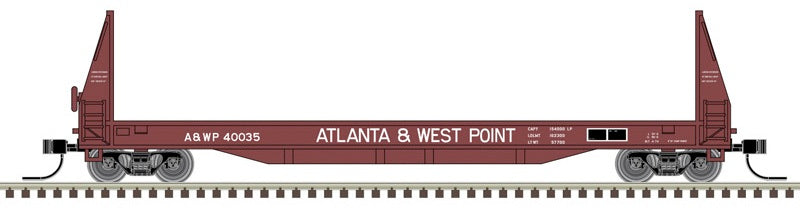 Atlas 50007481 N 50ft SIECO pulpwood flat car Atlanta & West Point 40017