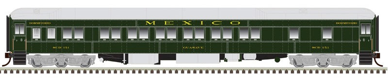 Atlas 20008549 HO Pullman 12-1 sleeper Nacionales de Mexico Guasave