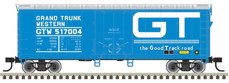 Atlas Trainman HO 40ft plug door box car Grand Trunk Western 517004