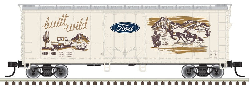 Atlas Trainman HO 40ft plug door box car Ford Western 1973