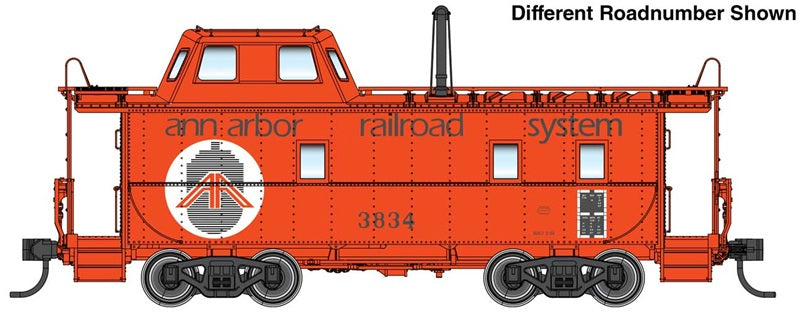 Walthers Proto 103617 HO Scale Wabash Streamlined Caboose, Ann Arbor #3845 Ferry in the Fog