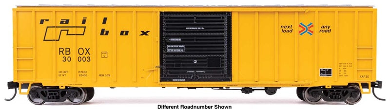 Walthers Mainline 3828 HO Scale ACF 50ft Exterior-Post Boxcar, Railbox #30214