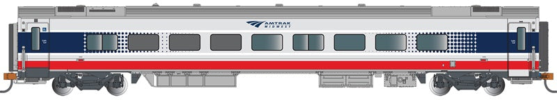 Bachmann 74528 HO Scale Amtrak Midwest Siemens Venture Cafe Car #4302