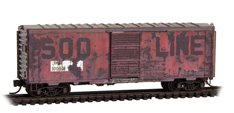 Micro-Trains 983 102 308 N scale I&M Rail Link ex-Soo Line Weathered 2-Pack 40' Single Door Standard Box Car